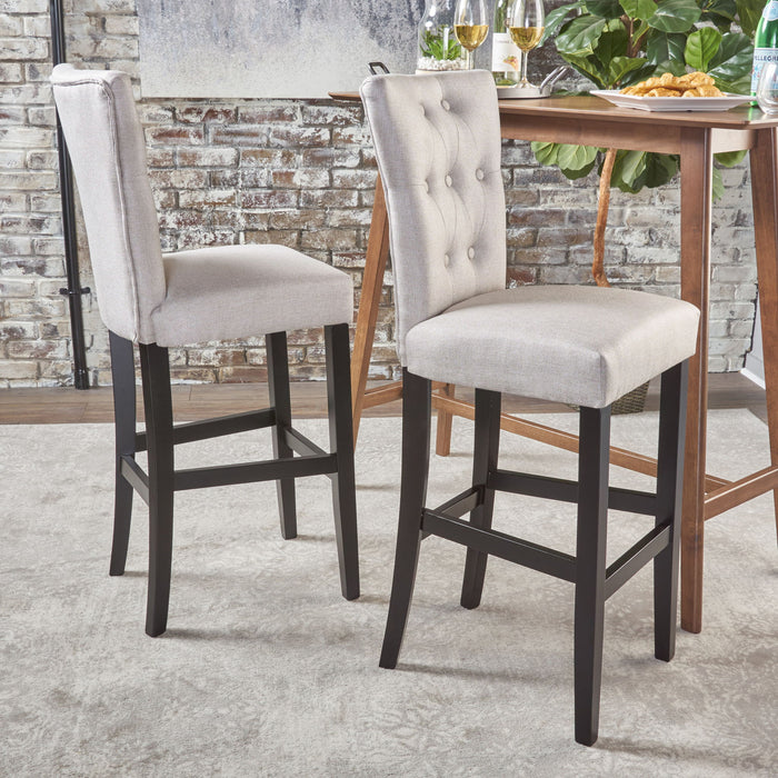 Elegant Barstool Set With Plush Cushioning