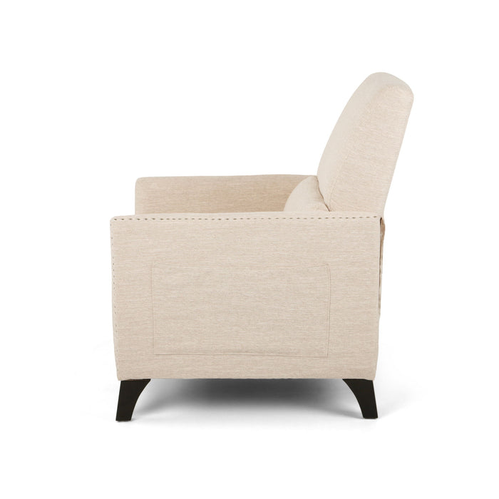 Kiersten - Contemporary Fabric Pushback Recliner