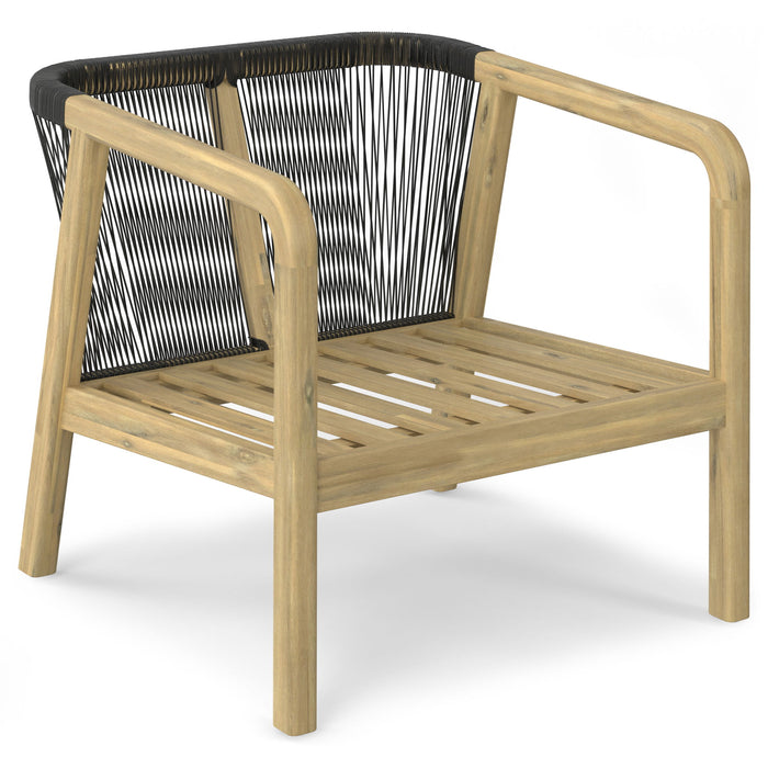 Palmetto - Outdoor Conversation Chair (Set of 2) - Stone Gray