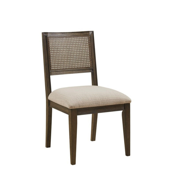 Modern Armless Dining Chair With Cane Back (Set of 2)