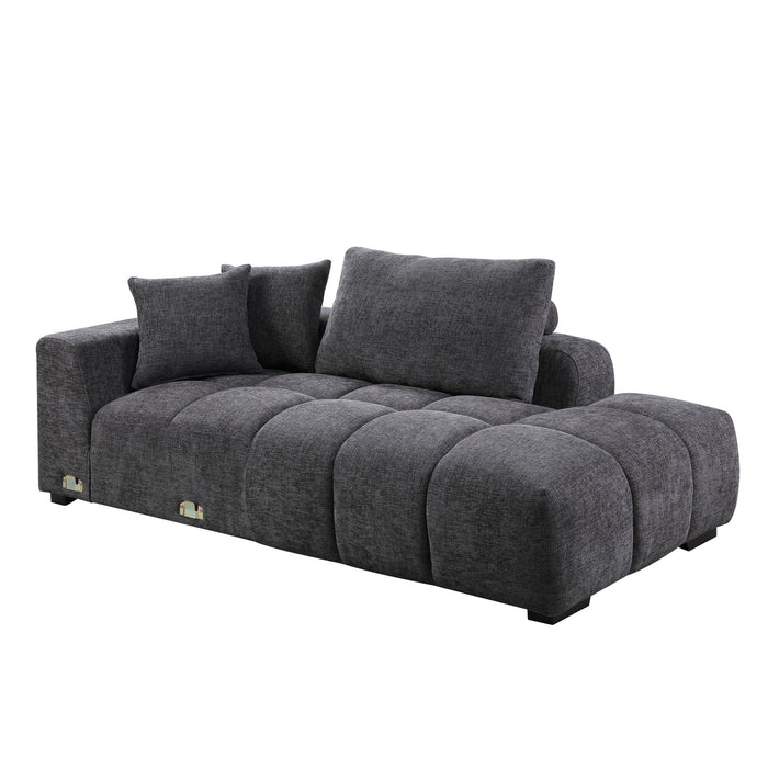 Chosen - Sectional Sofa With Toss Pillows And Chaise