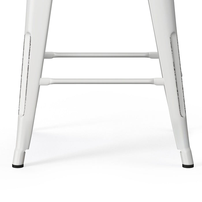 Rayne - Curved Back Metal Stool (Set of 2)