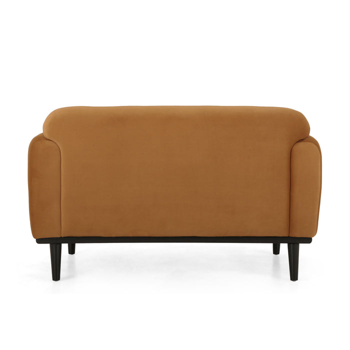 Sway - Upholstered Loveseat With Wood Legs And Round Arms