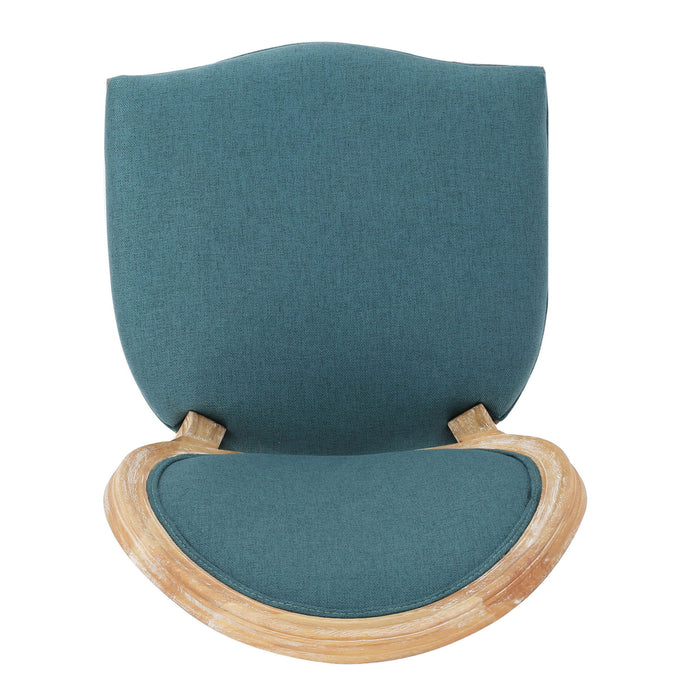 French Country Inspired Dining Chair With Iconic Round Backrest