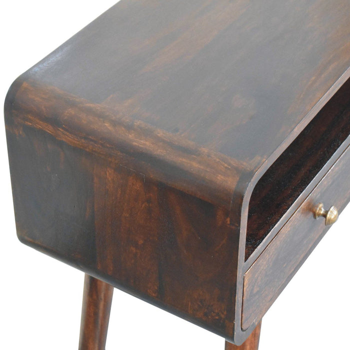 Solid Wood Curved Console Table