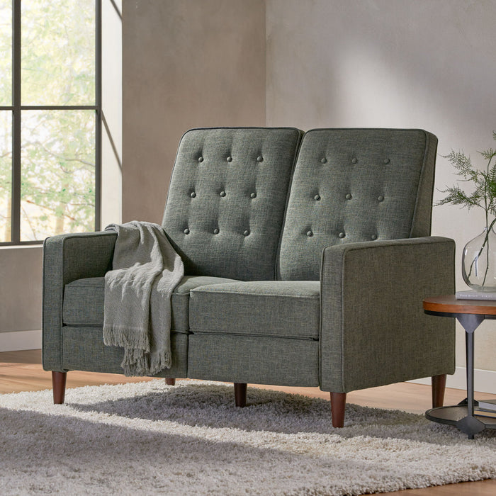 Manville - Contemporary Tufted Loveseat Pushback Recliner