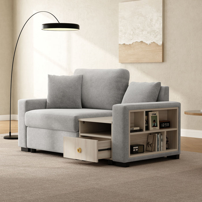 Modular Sofa Couch With Storage Armrest And Center Console