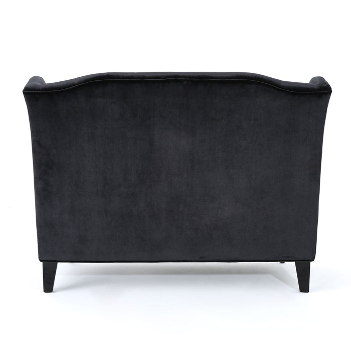 Nurturing - Upholstered Loveseat With Wing Back And Diamond Tufting