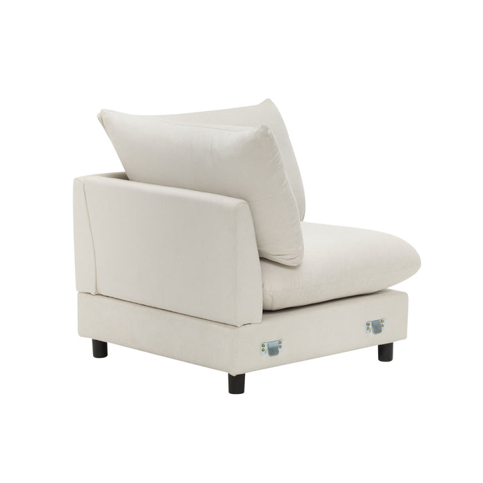 Oversize Modular Free Combination Sectional Sofa Couch With Ottoman For Living Room