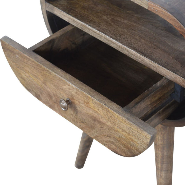 Circular Open Bedside Nightstand