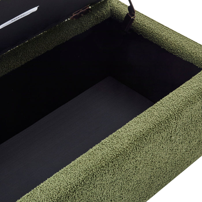 Storage Ottoman With Flip Top Lid