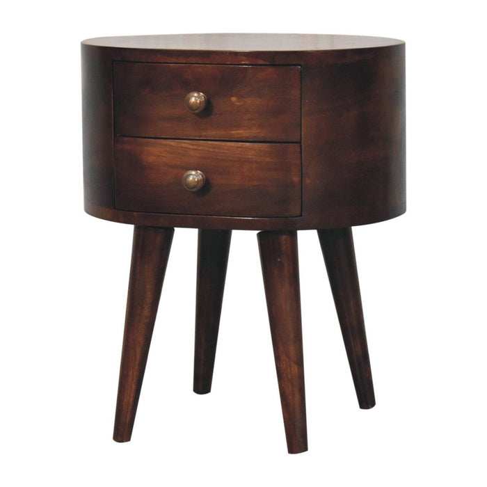 Rounded Bedside Table