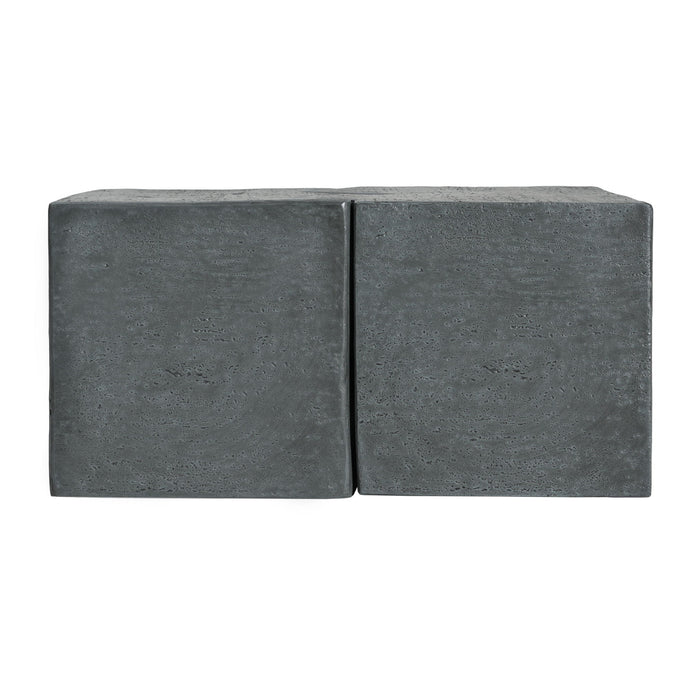 Rectangular Outdoor Indoor Accent Side Table (Set of 2)