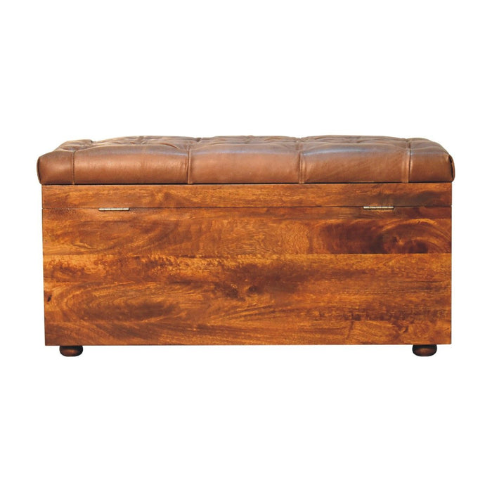 Buffalo - Leather Storage Trunk