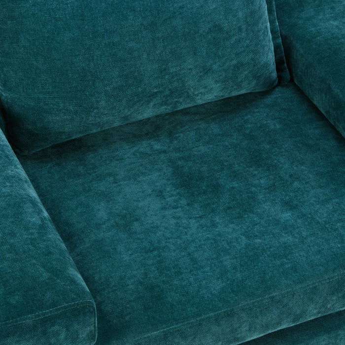 Upholstered Accent Chair With Wide Armrests And Ergonomic Back Support