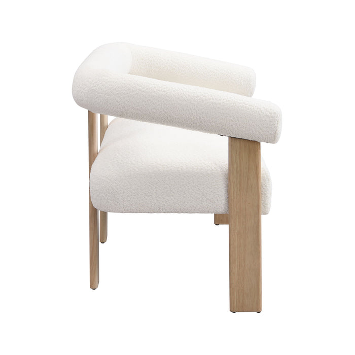 Modern Round Armrest Loveseat