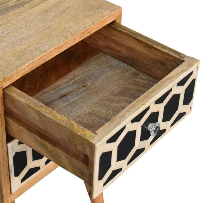Inlay - Bone Inlay Drawer Nightstand