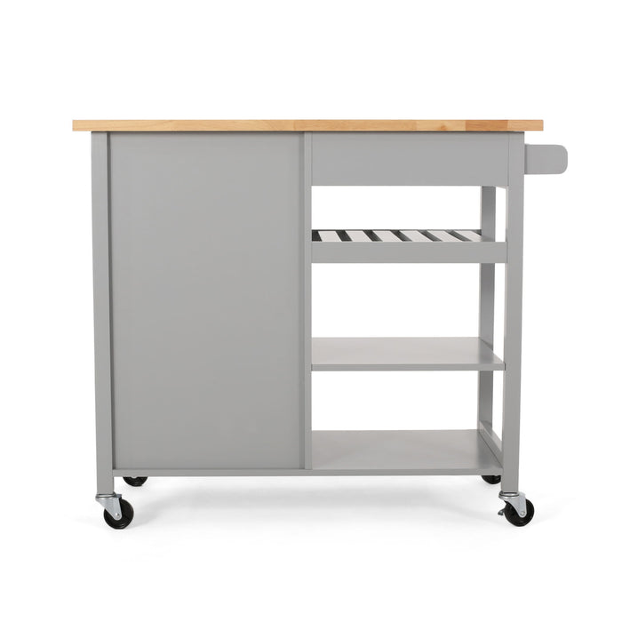 Contemporary Design Kitchen Cart With Wheels