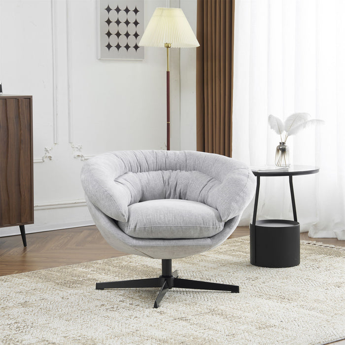 Modern Chenille Office Chair With 360 Degree Swivel