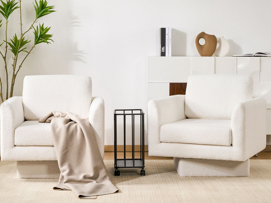 360° Modern Swivel Accent Chair Round Armchair, Thick Padded Single Lounge Sofa Upholstered Comfy