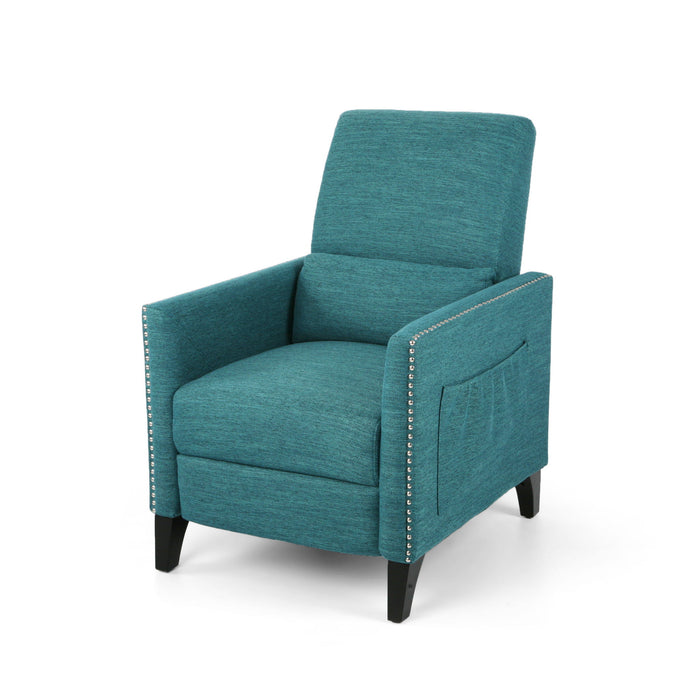Kiersten - Contemporary Fabric Pushback Recliner