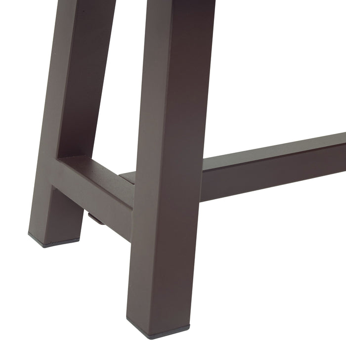 Tranquilizer - Outdoor Acacia Wood Bench With Slat Panel Design