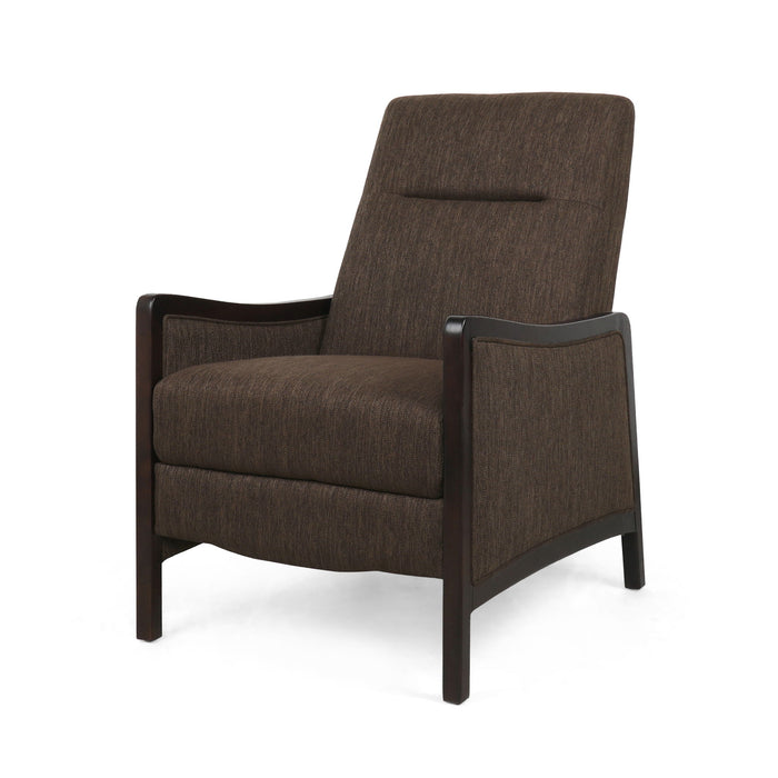 Drury - Contemporary Fabric Upholstered Pushback Recliner
