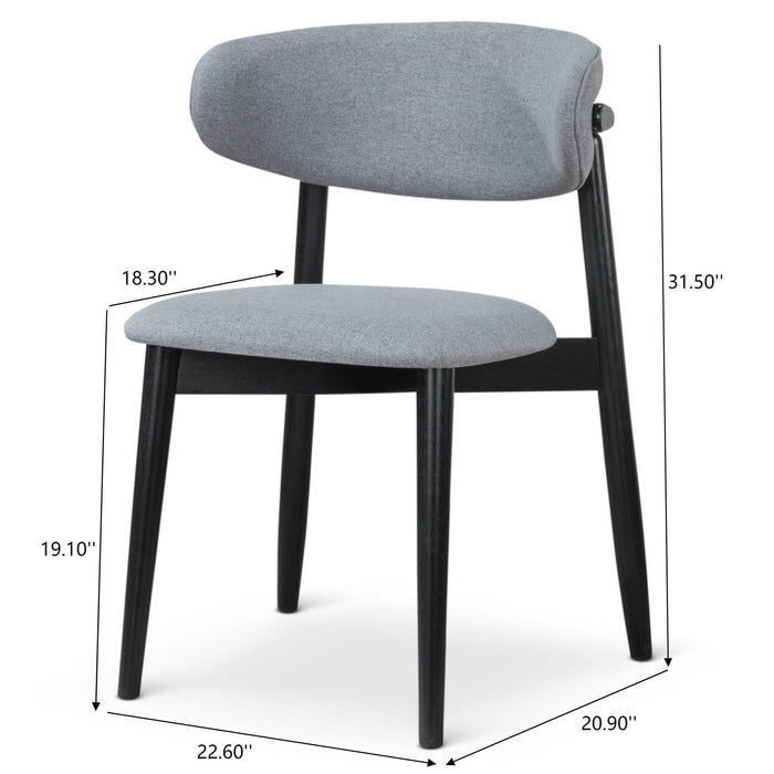 Korbin - Dining Chair (Set of 2) - Gray / Light Gray