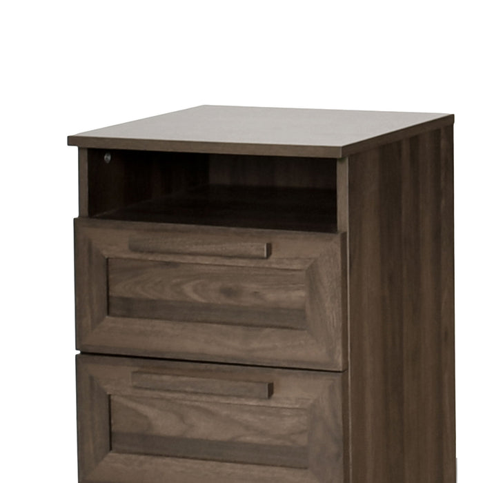 Broxon - Rustic Drawer Nightstand