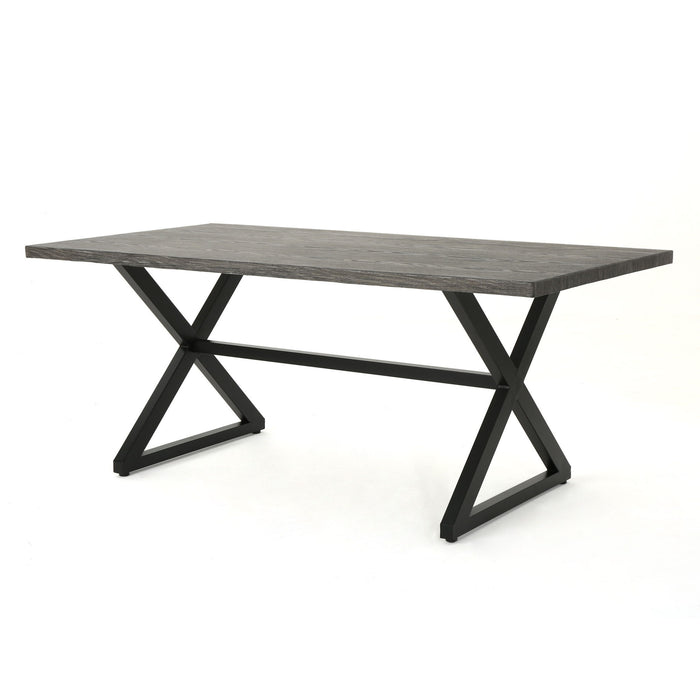 Rolando - Outdoor Aluminum Dining Table With Steel Frame