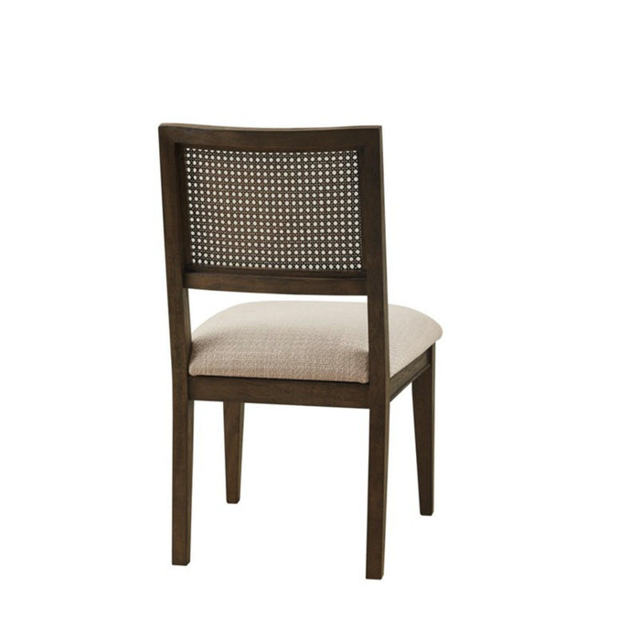 Modern Armless Dining Chair With Cane Back (Set of 2)