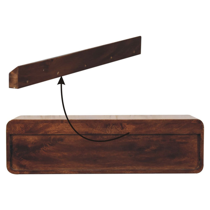 Floating Open Console - Walnut