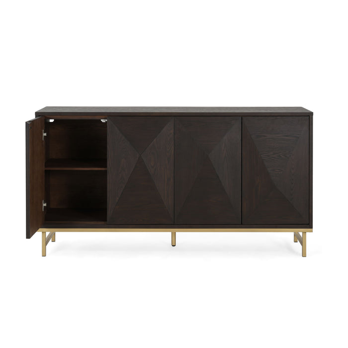 Tamid - Modern Wide Handcrafted Sideboard With Adjustable Shelves