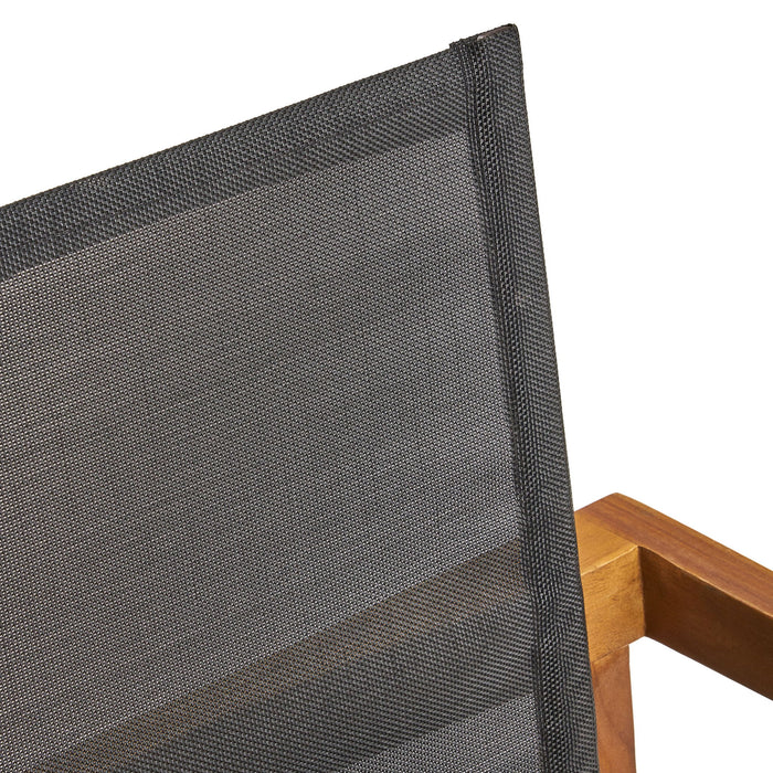 Belfast - Dining Chair With Acacia Wood Frame And Mesh Seating (Set of 2)