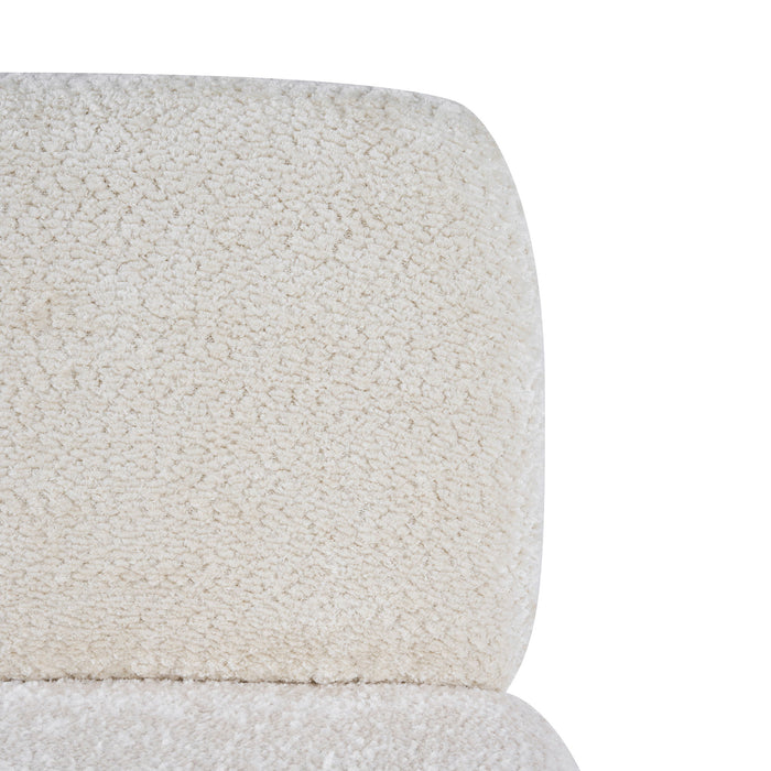 Dining Chair With Curved Legs (Set of 2) - Beige / Brown