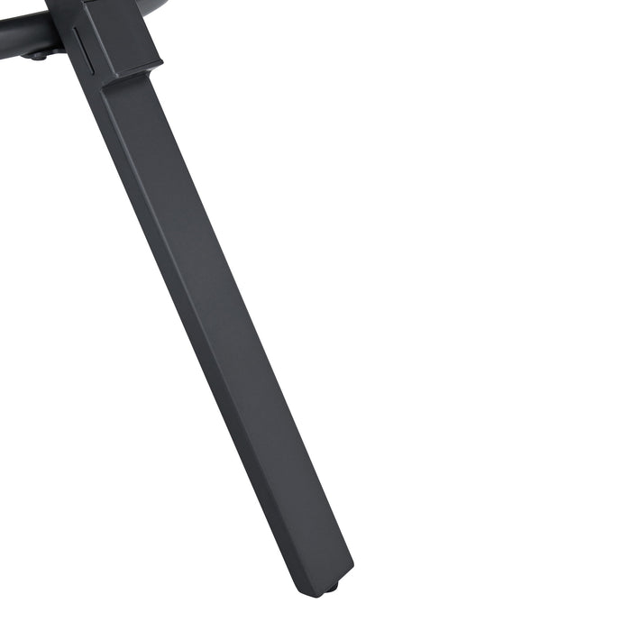 Contemporary Indoor Dining Set With Metal Legs, Birch, And Metal - Black / Natural