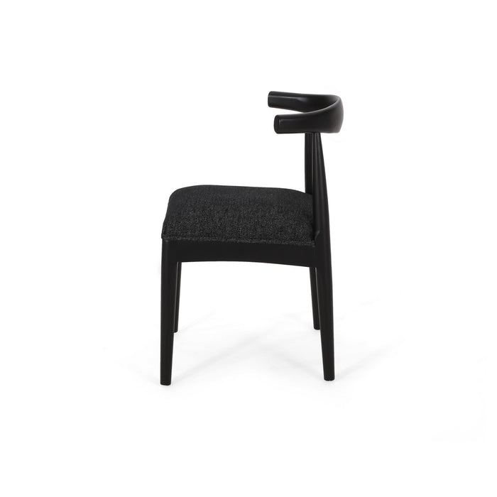 Mid Century Modern Dining Chair Set With Upholstered Seating