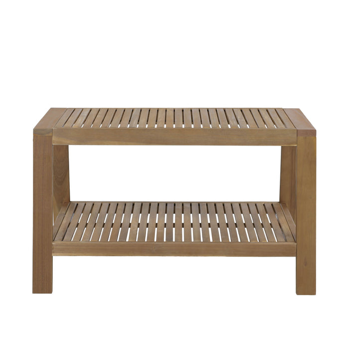 2 Piece Outdoor Conversation Set (Loveseat & Coffee Table With Water-Resistant Cushions)