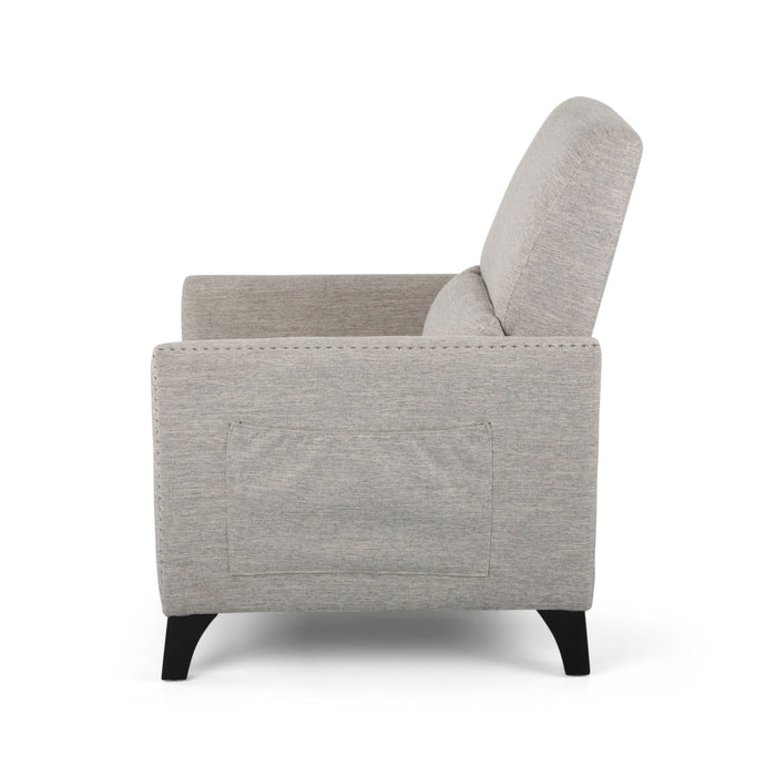 Kiersten - Contemporary Fabric Pushback Recliner