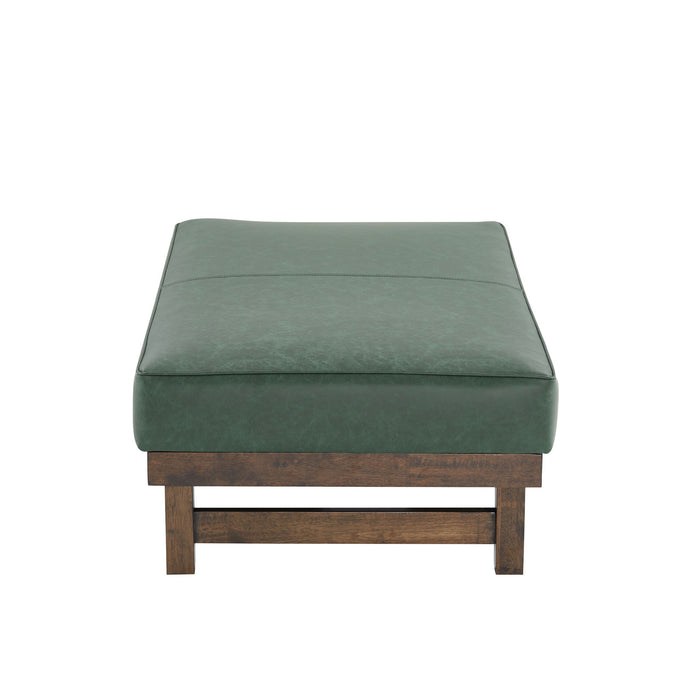 Modern Upholstered Cocktail Ottoman Bench With Cushion Top