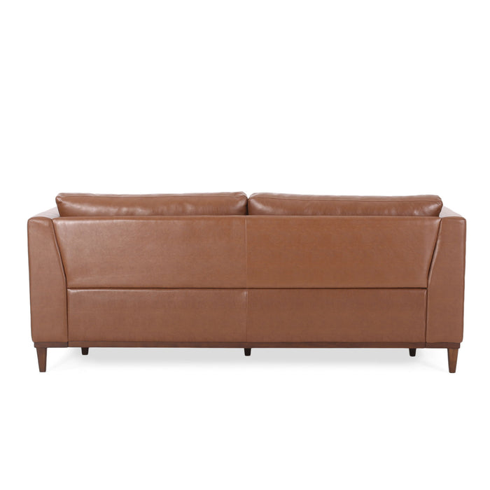 Contemporary 3 Seater Sofa Upholstery - Light Brown