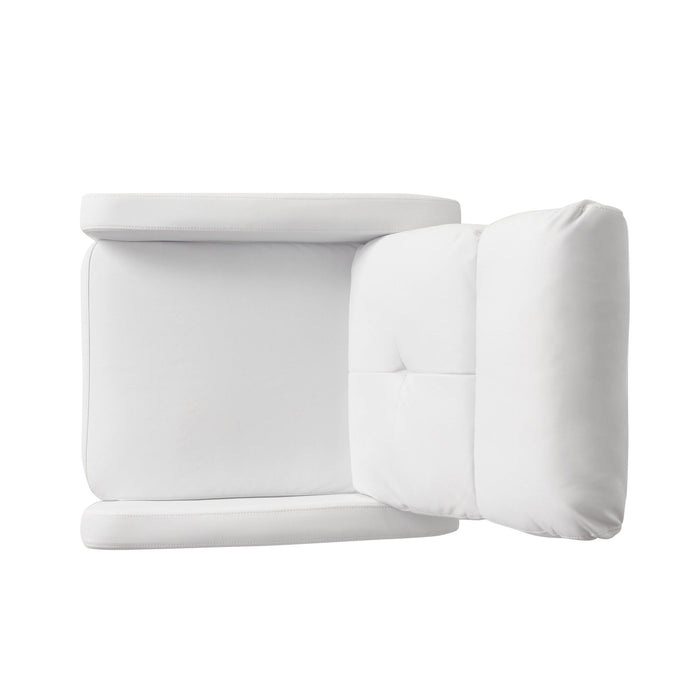 Contemporary Recliner Chair With Push Back Function