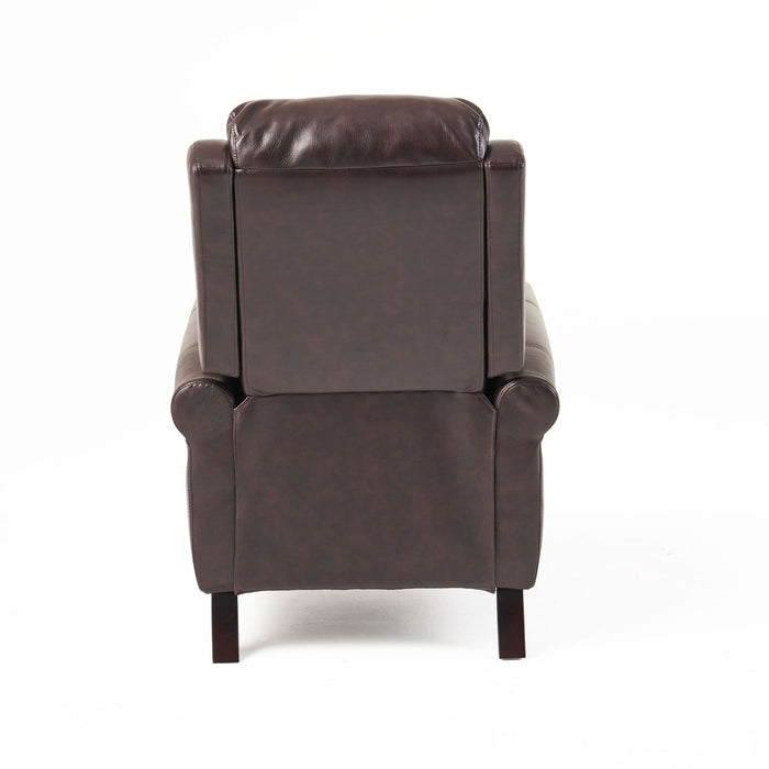 Memphis - Standard Recliner Club Chair - Burgundy