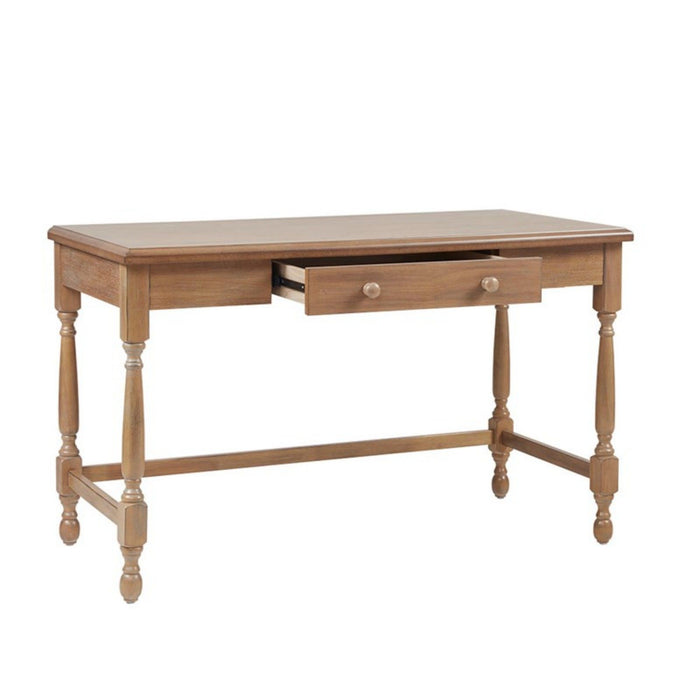 Tabitha - Desk With Drawer And Turned Legs - Natural