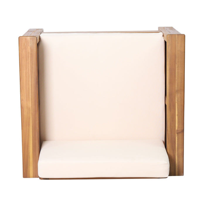 Slat Design Club Chairs With Cushions