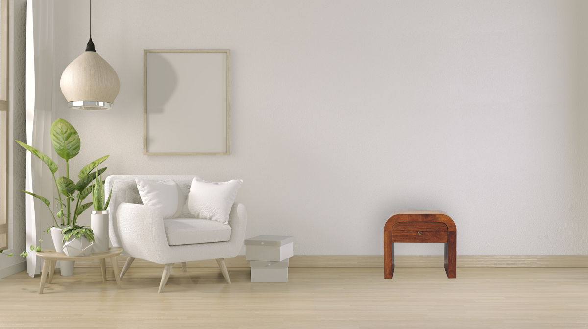 Mini Darcy - Nightstand With Curved Edges