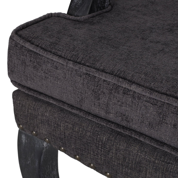 French Country Style Dining Chair With Nailhead Trim