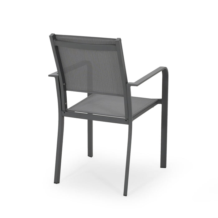 Waterfal - Outdoor Aluminum Dining Chair With Mesh Seat (Set of 2)