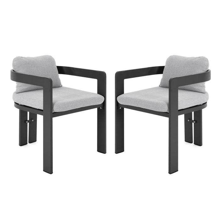 Pula - Patio Outdoor Aluminum Dining Chair (Set of 2)