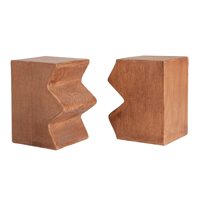 Rectangular Outdoor Indoor Accent Side Table (Set of 2)